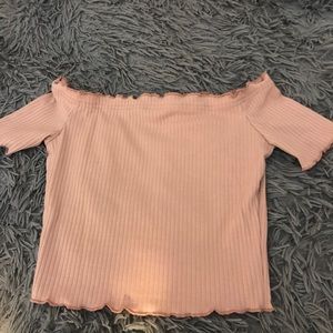 Off the shoulder crop top